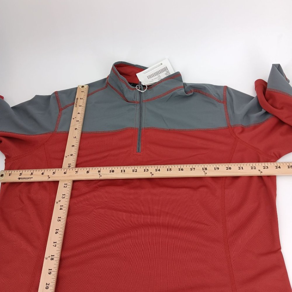 NORTH END LADIES BRICK/GRAY XXL SLEEVE SHIRT - Picture 3 of 16